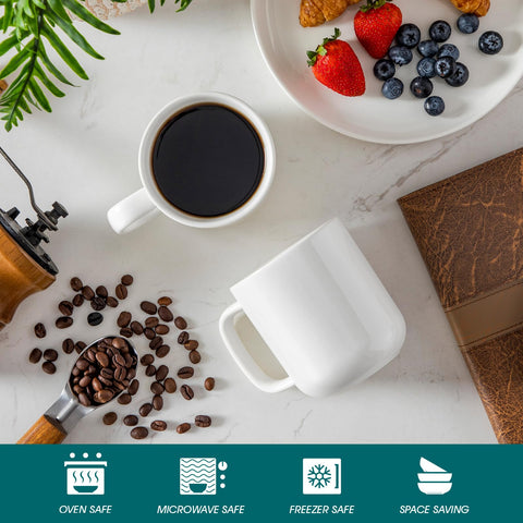 Vancasso microwave-safe ceramic mug preserves flavor during quick reheats