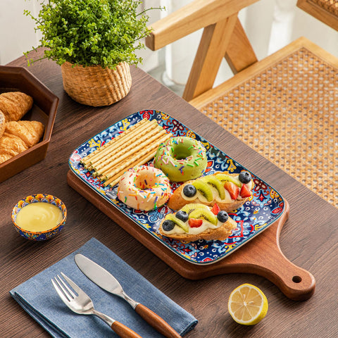 Vancasso microwave safe platters withstand heat for easy reheating