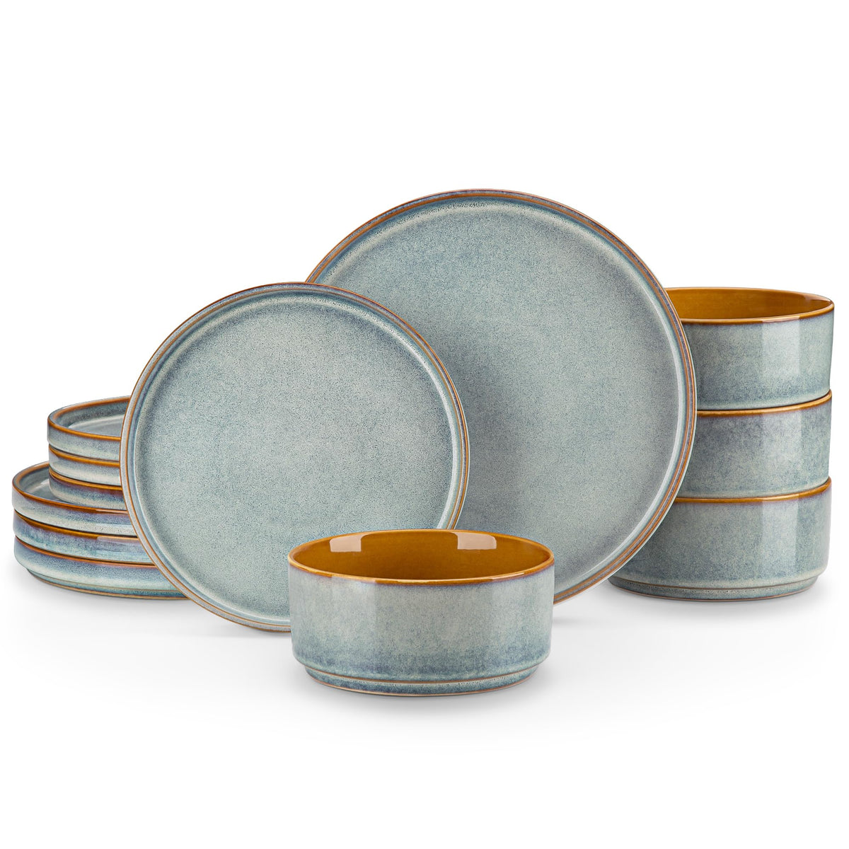 Vancasso ONION 10-inch dinner plate with dual-tone glaze for elegant tables.