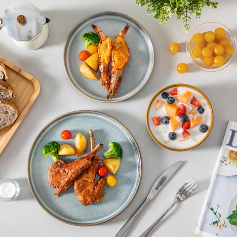 Vancasso ONION dishwasher-safe plates and bowls for easy cleanup.