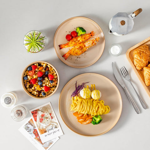 Vancasso Onion dishwasher safe dishware for easy cleanup.