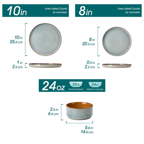 Vancasso ONION 8-inch salad plate with artisanal finish for everyday meals.