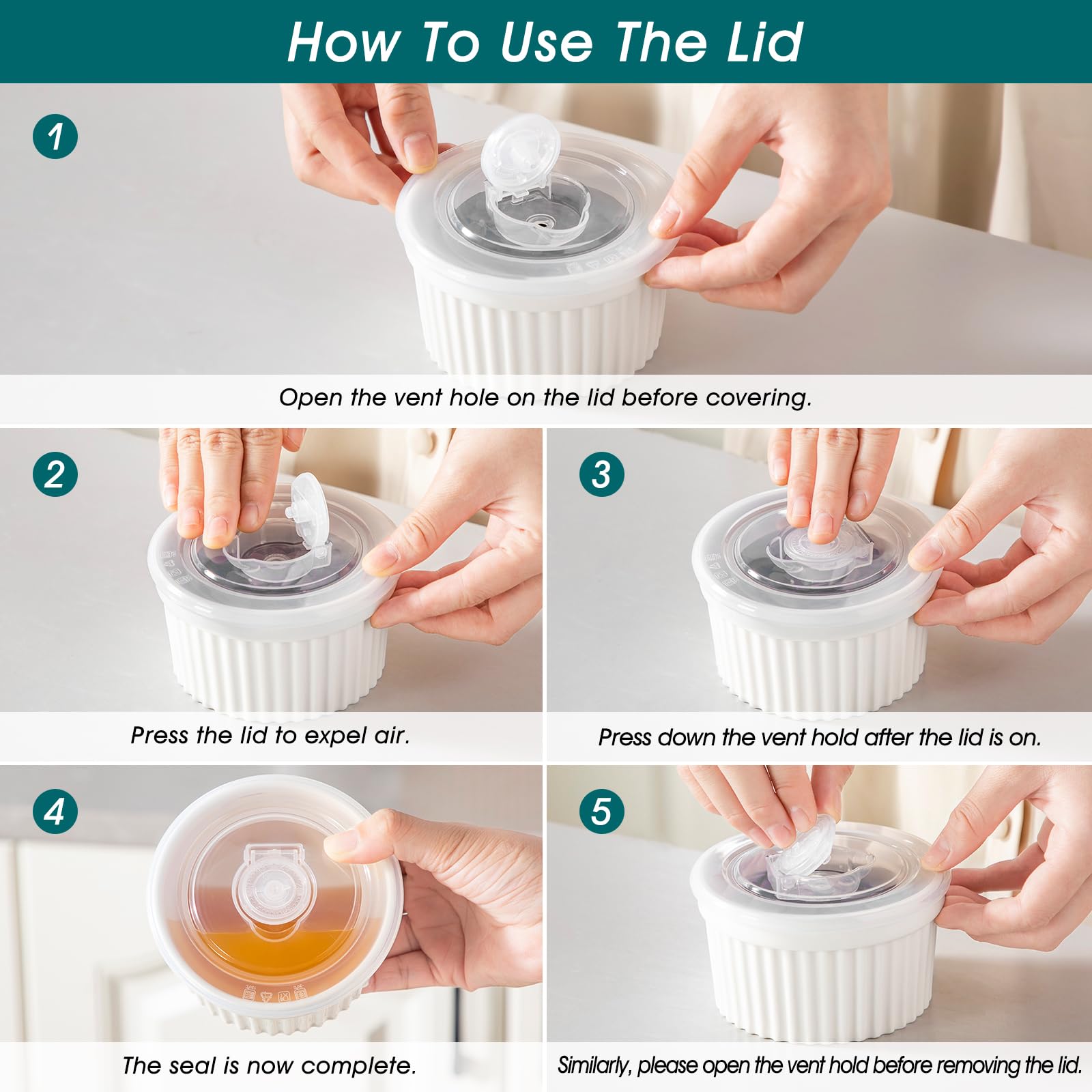 Oven-safe Vancasso ramekin moves from oven to table.