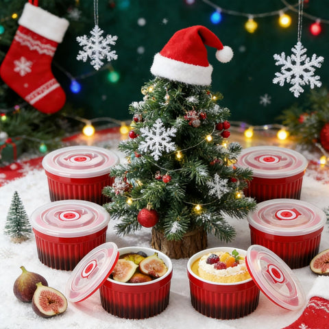 Vancasso oven-safe porcelain ramekins for baking and reheating meals.