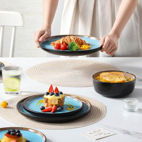 Vancasso amber 18-piece set packaging shows thoughtful care and ready-to-use dinnerware.