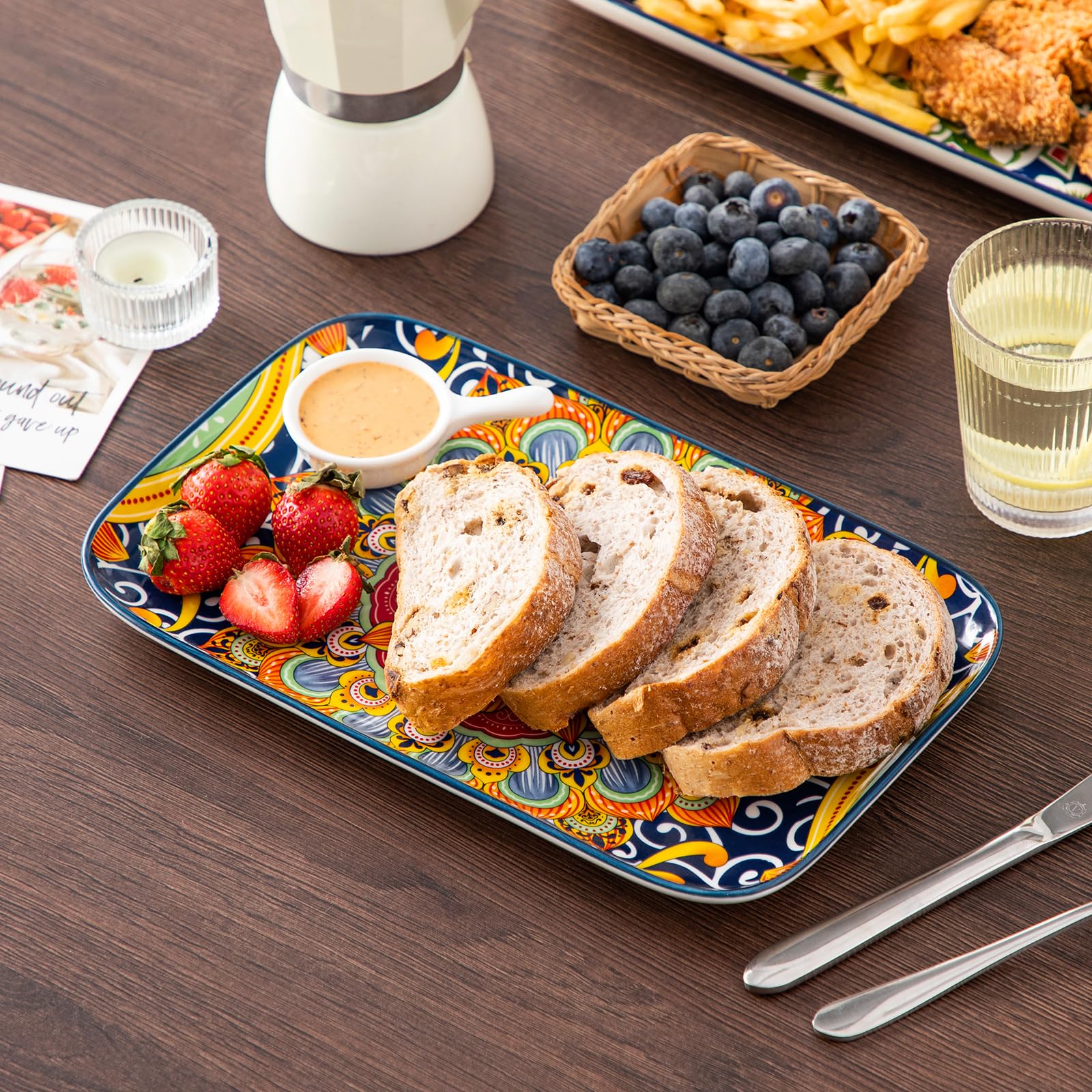 Vancasso stackable platters save space and simplify serving