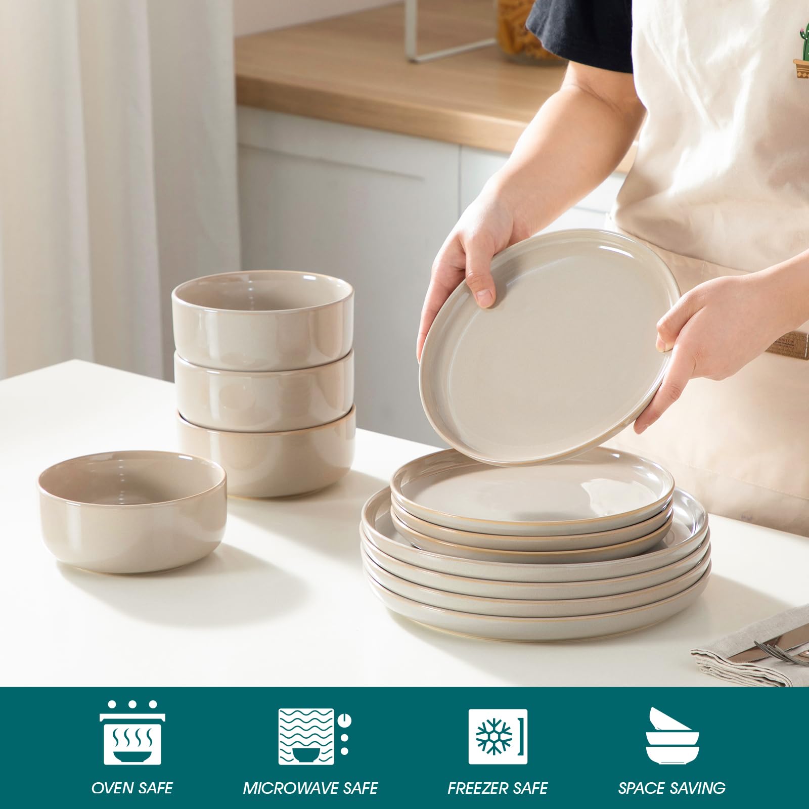 Vancasso Playa 26oz bowl designed for hearty servings.
