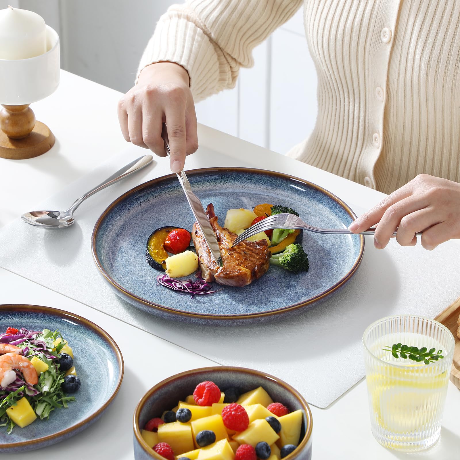 Vancasso Playa packaging highlights durability and safe ceramic construction.