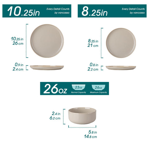 Vancasso Playa salad plate 8.25in ideal for everyday portions.