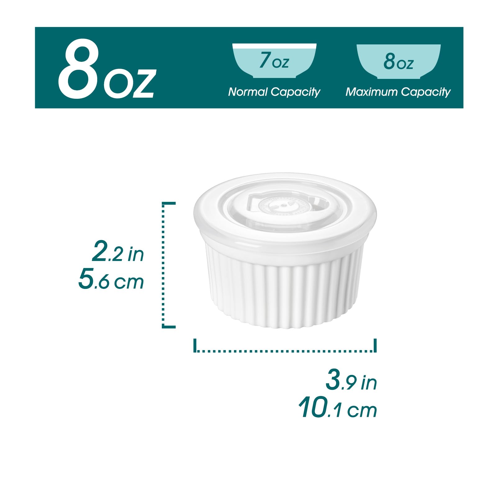 Close-up of the Vancasso lid date dots tracking freshness.