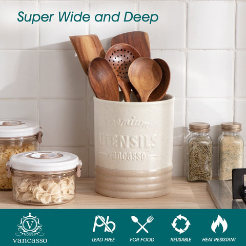 Vancasso Sabine matte cream finish adds rustic charm to counters