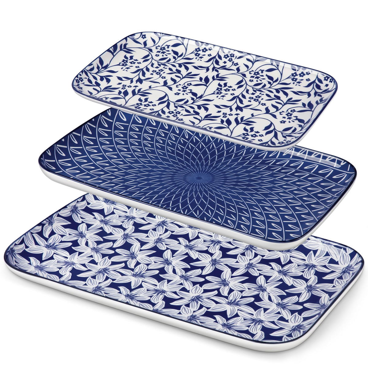 Vancasso Selene 16-inch serving tray for main dishes with elegant porcelain finish