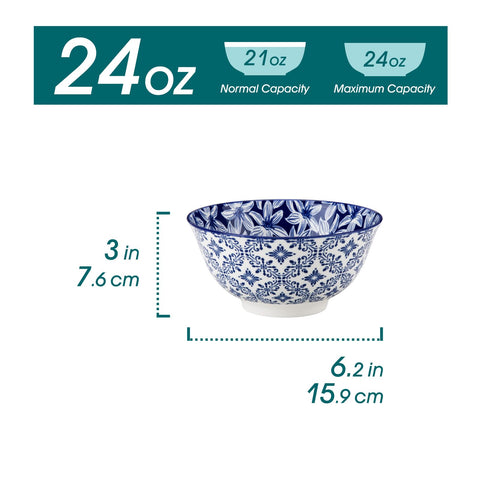 Vancasso Selene 24oz cereal bowl close-up highlights elegant glaze for daily meals.