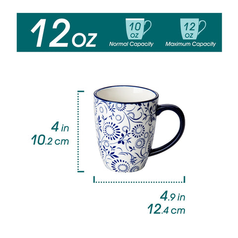 Vancasso Selene mug handle detail, ergonomic grip for comfortable sipping.