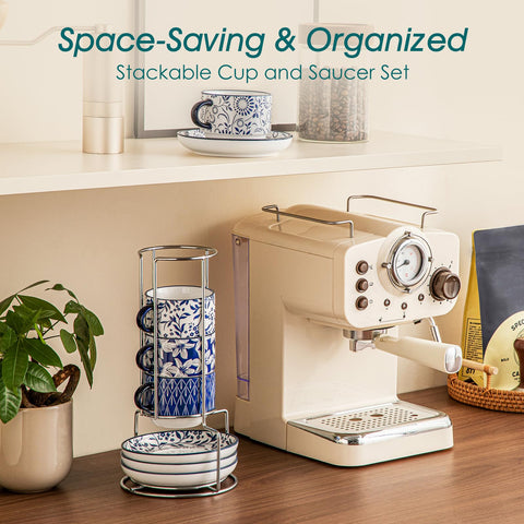 Vancasso Selene mugs are dishwasher and microwave safe.