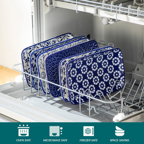 Vancasso Selene microwave-safe plates simplify reheating and serving.