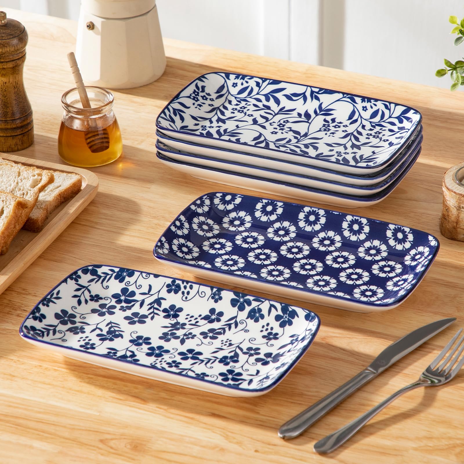 Vancasso Selene stackable plates save cabinet space and storage.
