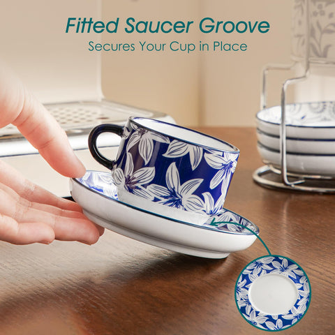 Vancasso Selene demitasse set suitable for specialty drinks and rituals.