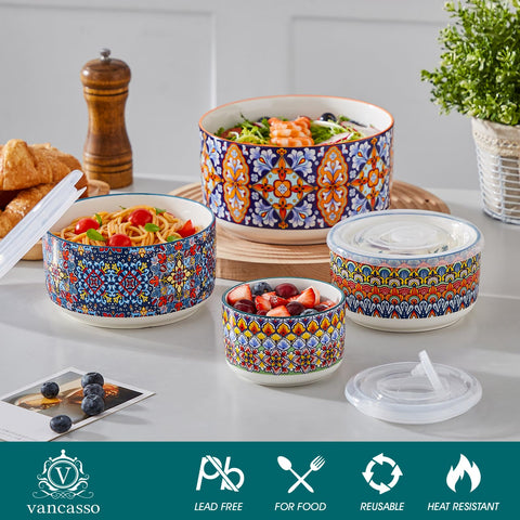 Vancasso SIMI 20oz bowl with lid for quick side dishes.