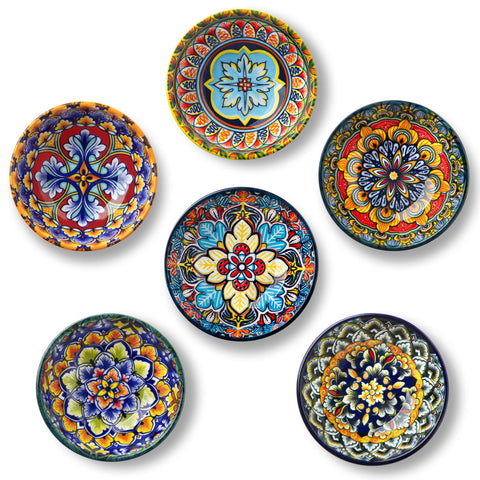 Vancasso SIMI bohemian pattern inside-out bowls for colorful dips and sauces.