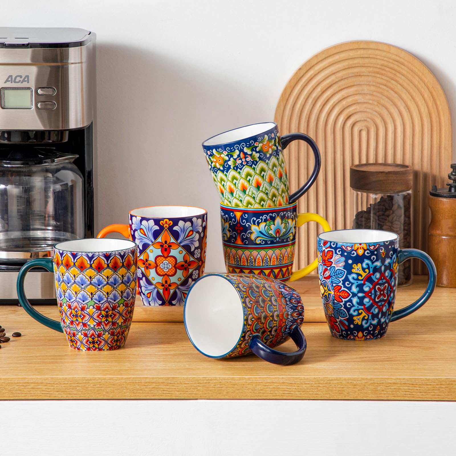 Vancasso SIMI boho decor mug enhances kitchen or desk space