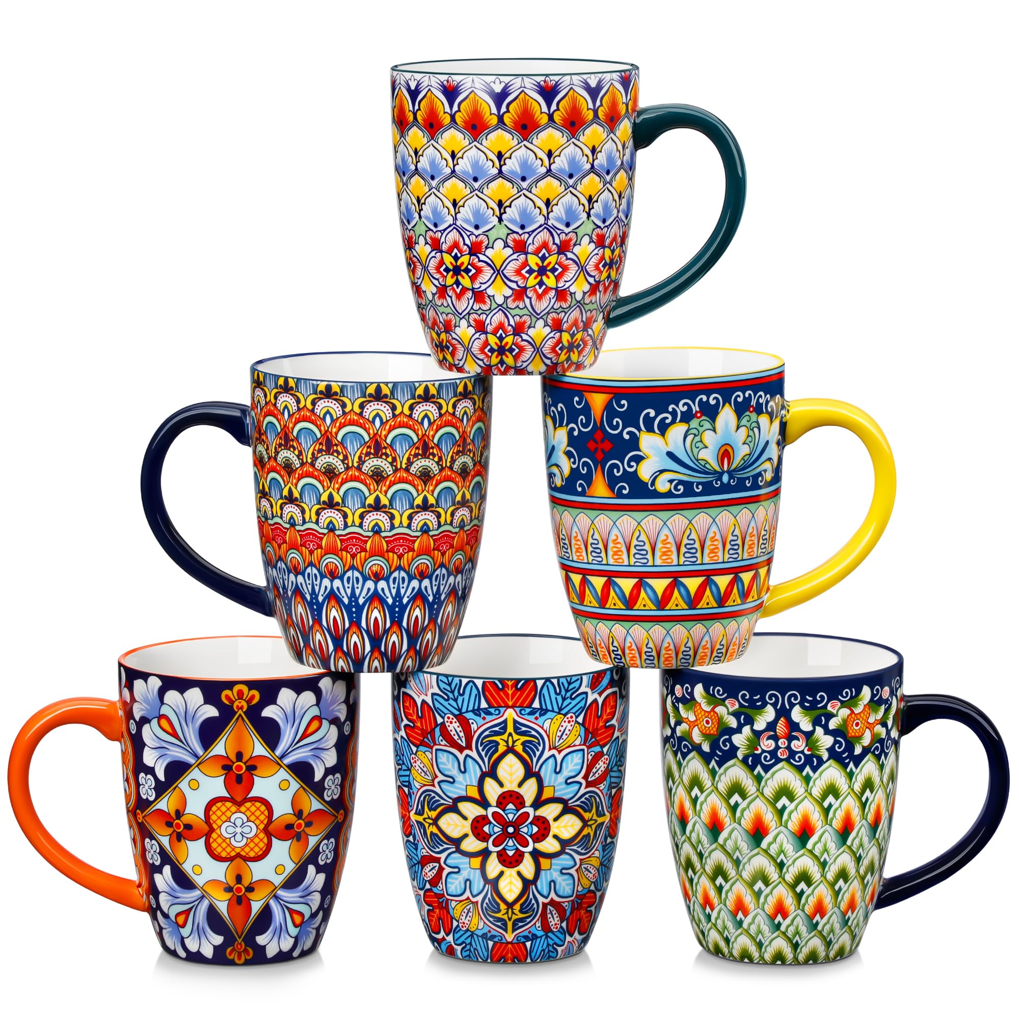 Vancasso SIMI boho mug pattern 16 oz for coffee and tea rituals