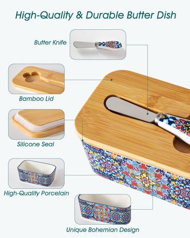 Vancasso SIMI Twilight Bloom bohemian design enhances kitchen color.
