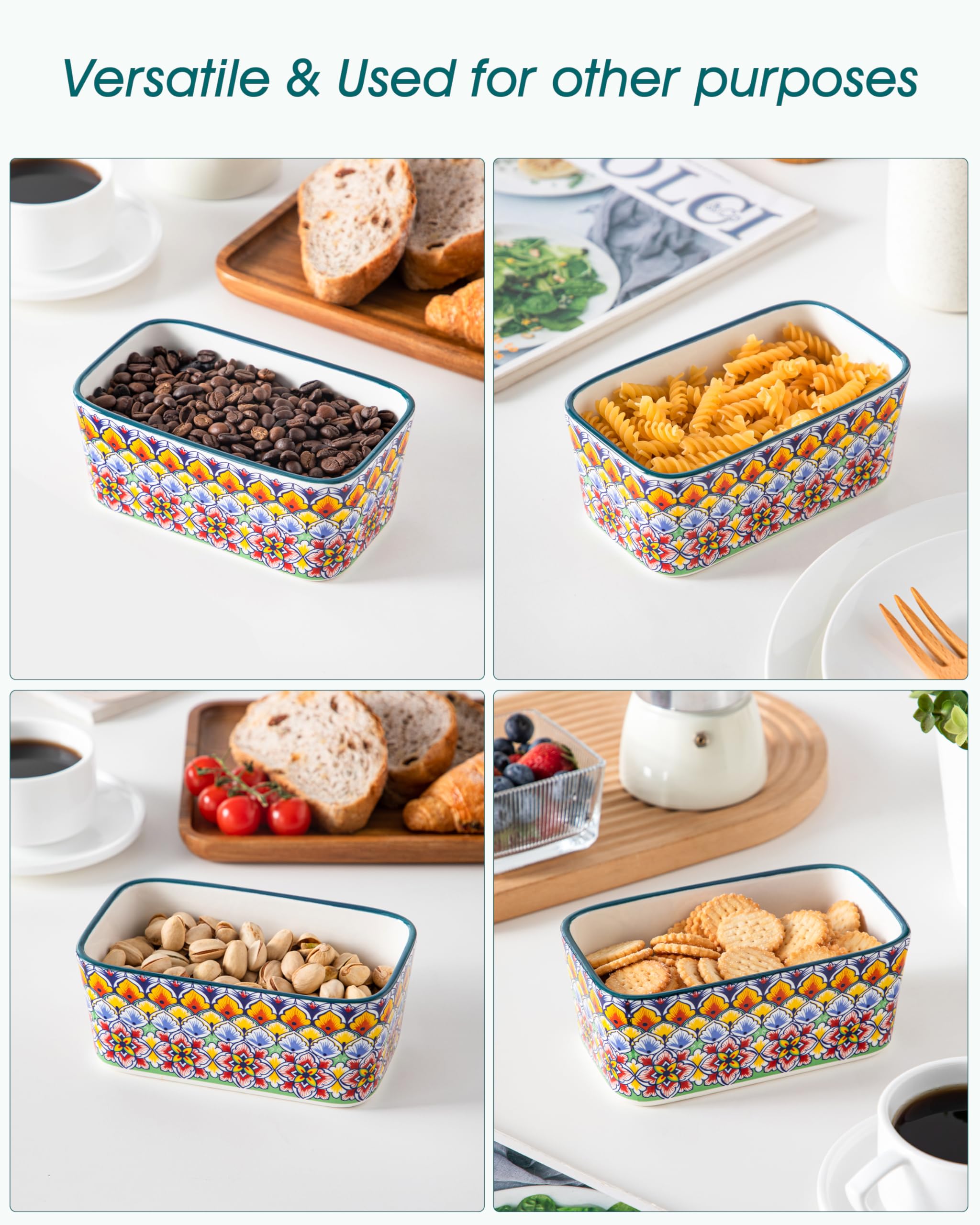 Vancasso SIMI butter dish with knife slot doubles as cheese storage