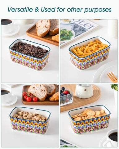 Vancasso SIMI butter dish with knife slot doubles as cheese storage