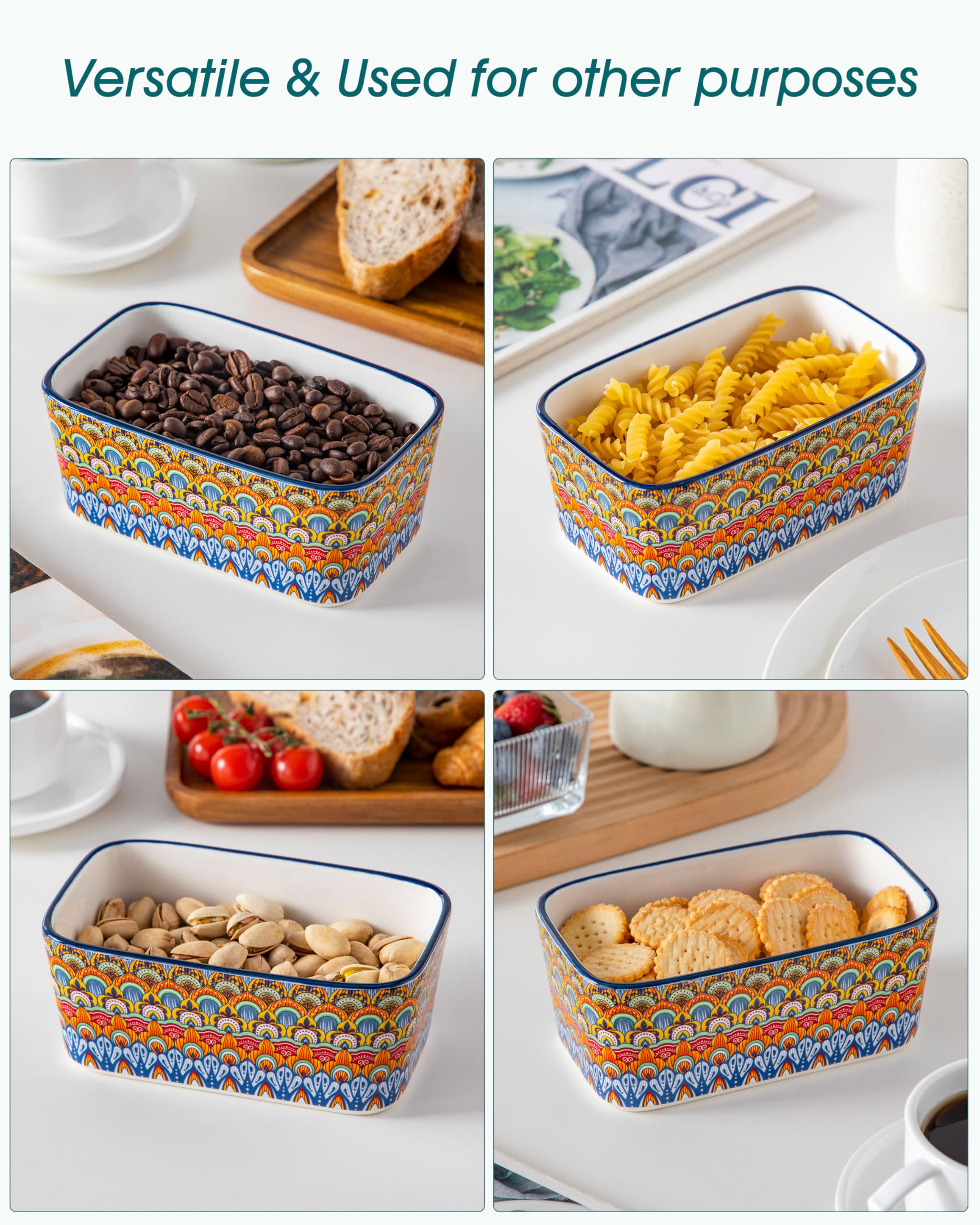Vancasso SIMI butter dish makes a gift-ready kitchen accessory with vibrant design.