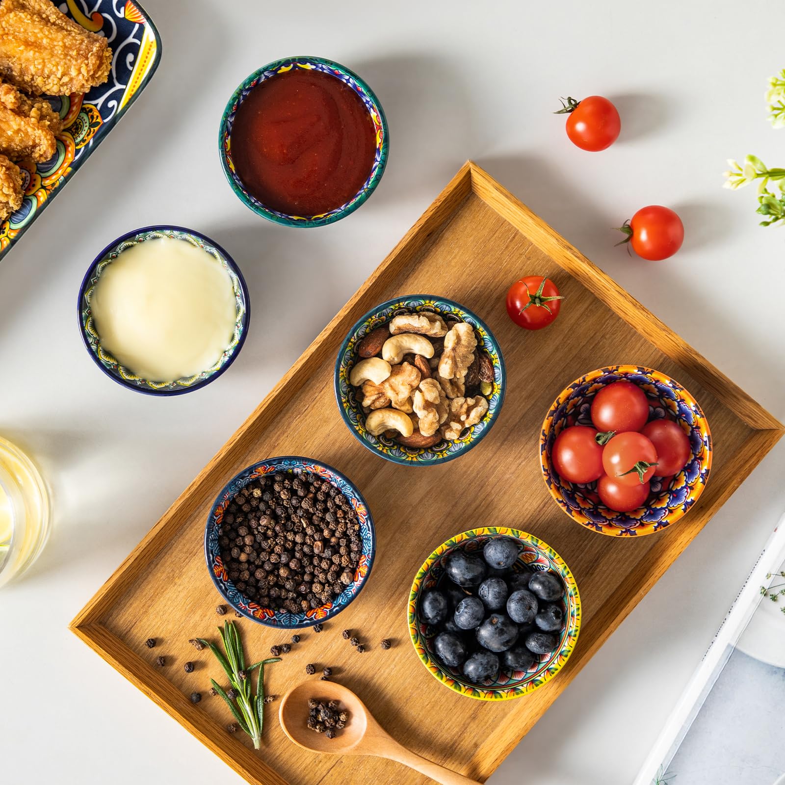 Vancasso SIMI set perfect for serving sauces, dips, and condiments.