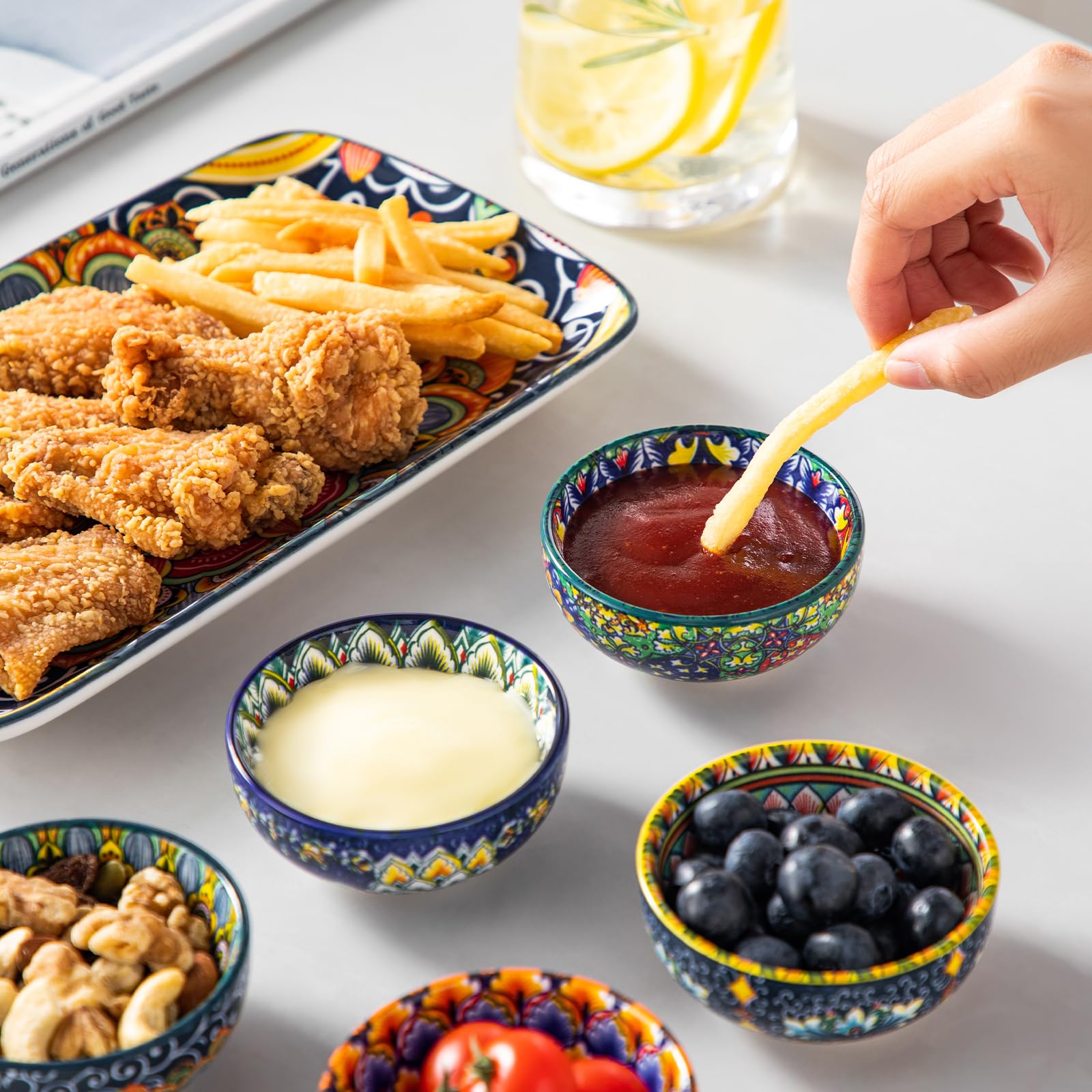 Vancasso SIMI unique bohemian designs add eclectic charm to any table.