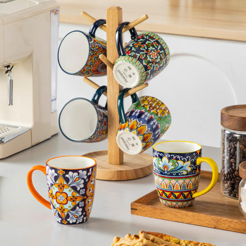 Vancasso SIMI artisanal mugs elevate kitchen decor with boho-chic style
