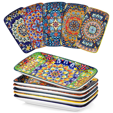 Vancasso Simi plate close-up showcasing bohemian pattern for stylish entertaining.