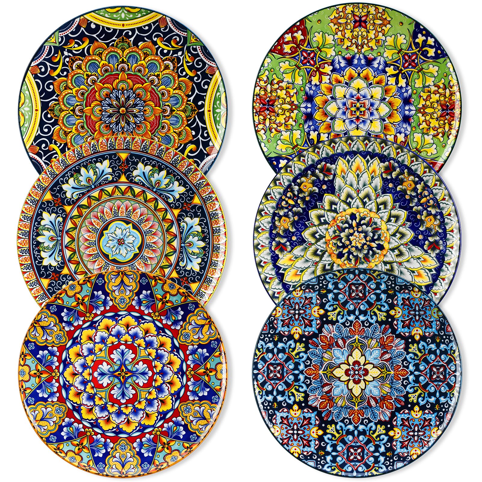 Vancasso SIMI plates with vibrant bohemian design for lively meals