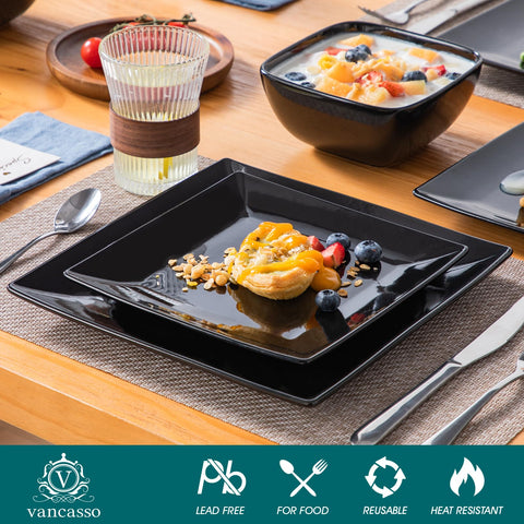 Vancasso Soho square bowls set ideal for soups and salads
