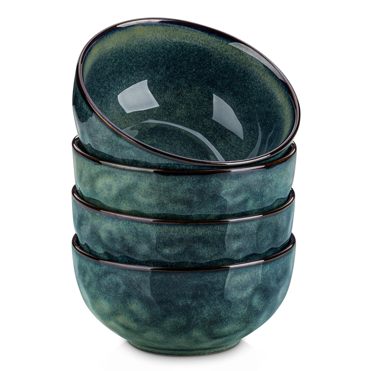 Vancasso Starry 24oz bowls display front view with celestial glaze for elegant dining