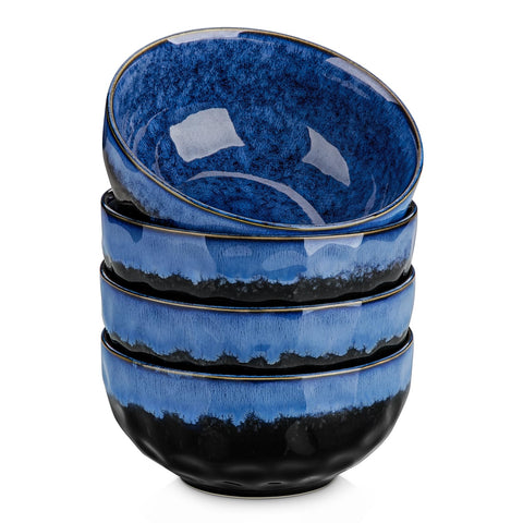 Vancasso Starry 24oz soup bowls with celestial glaze, ideal for hearty soups.
