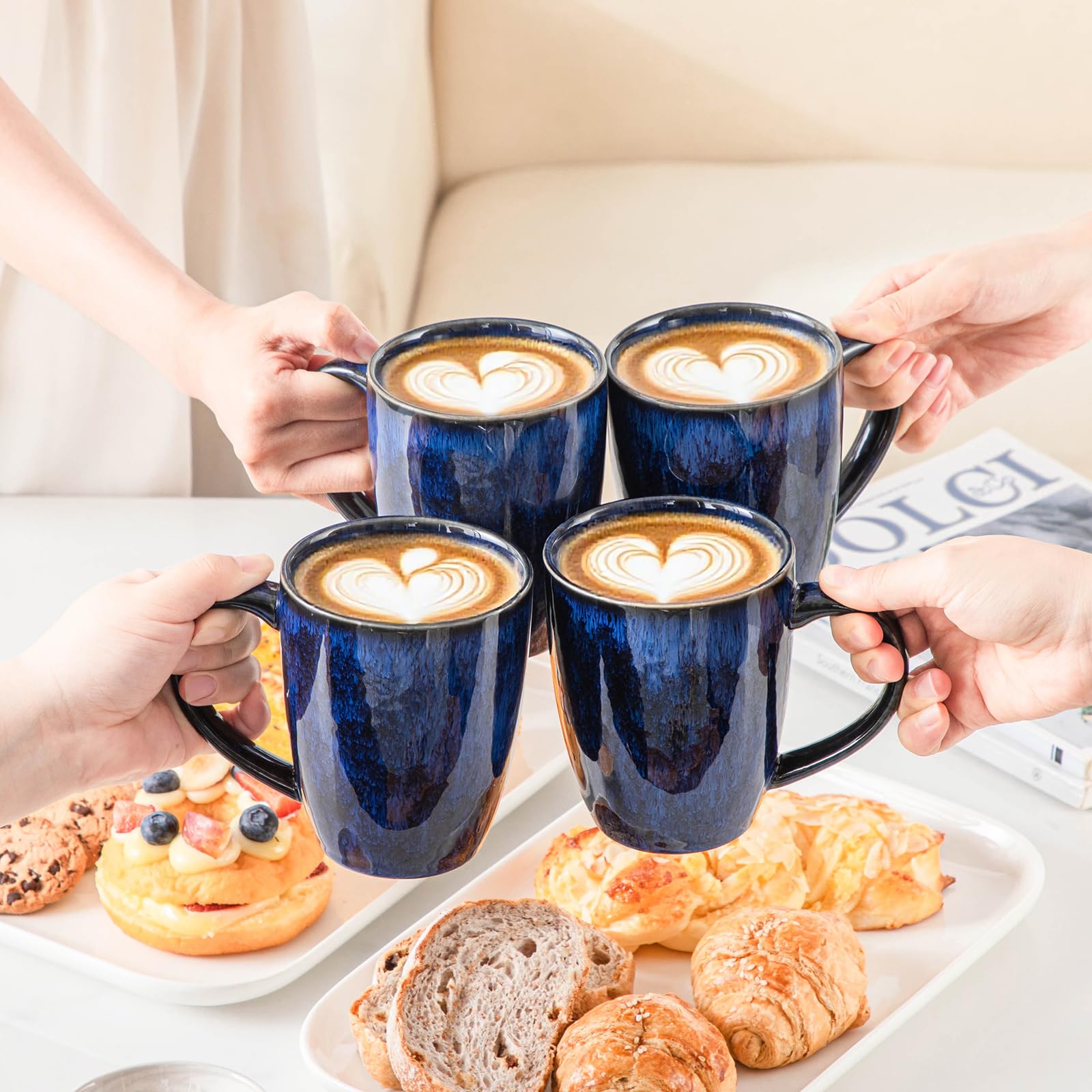 Vancasso Starry mugs dishwasher-safe for simple cleaning after meals