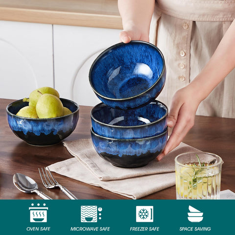 Vancasso Starry elegant design bowls with kiln-altered glaze for a standout table.