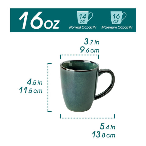 Vancasso Starry mug showcases unique reactive glaze for a one-of-a-kind look.