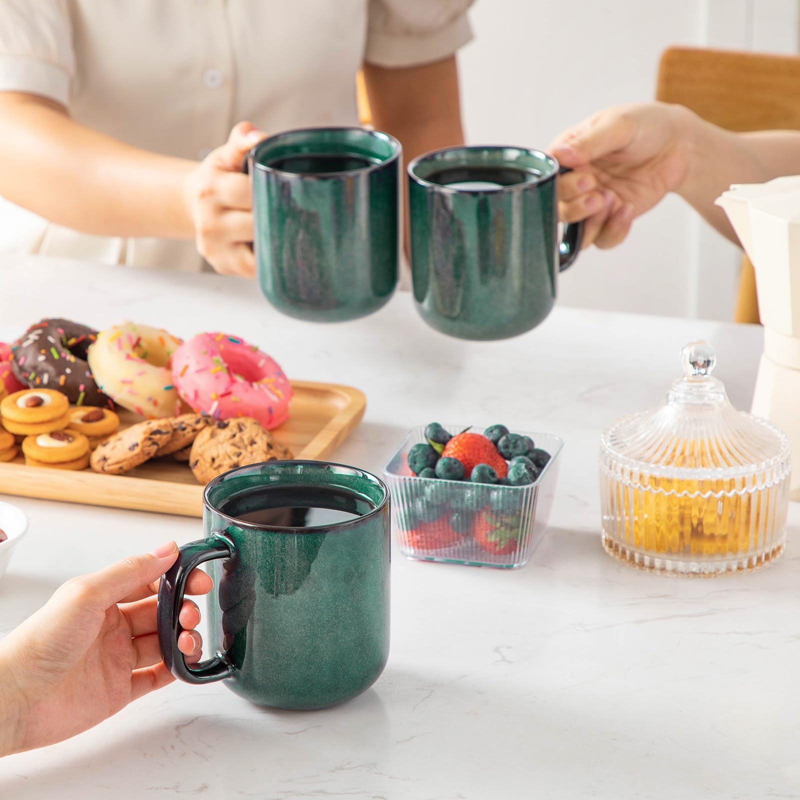 Microwave-safe glaze supports quick heat-and-serve routines