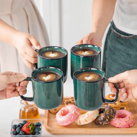 Vancasso Starry green mugs ready for gifting in a nice package