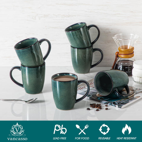 Vancasso Starry mug with ergonomic handle for secure grip during coffee breaks.
