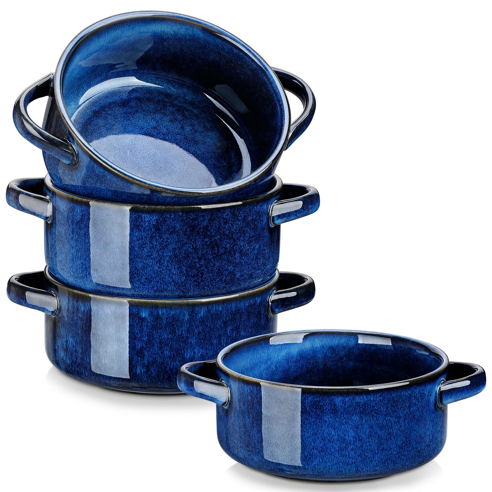 Vancasso Starry soup bowls with handles shown for serving and style