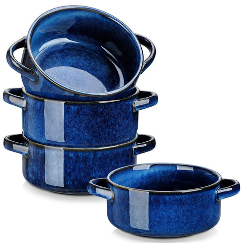 Vancasso Starry soup bowls with handles shown for serving and style