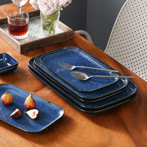 Vancasso Stern platters are microwave safe and dishwasher friendly.