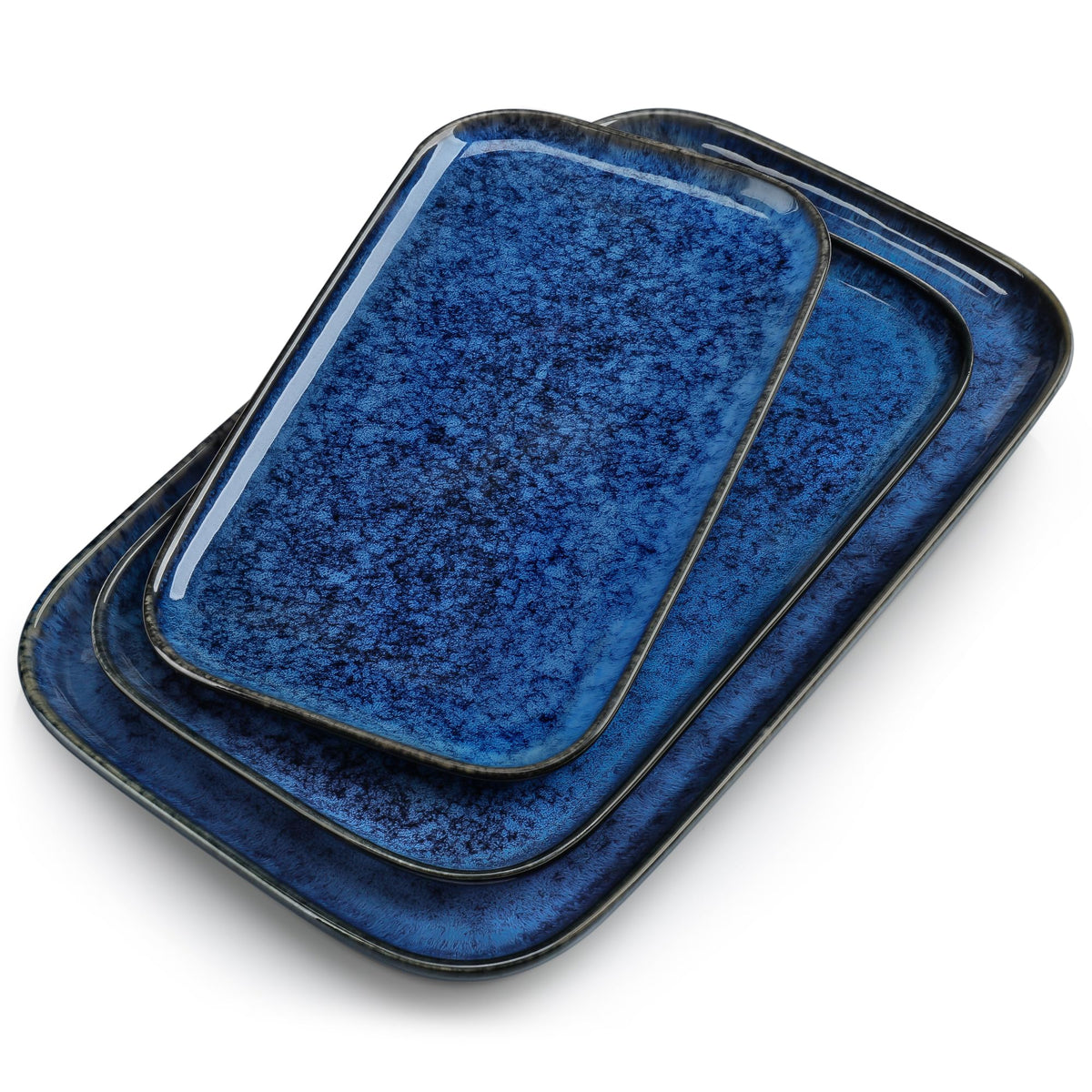 Vancasso Stern serving platters top view for stylish appetizers.