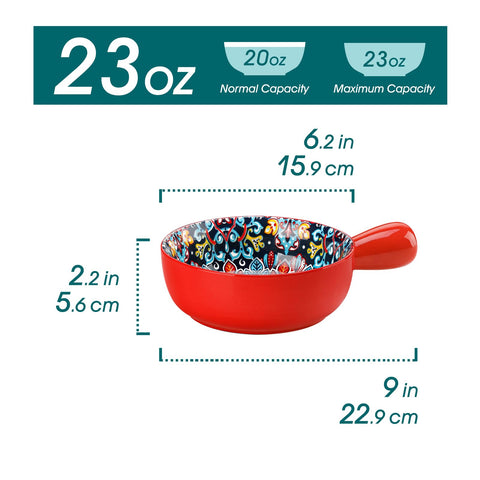 Vancasso two-holes design bowls reduce handle stress and simplify cleaning.