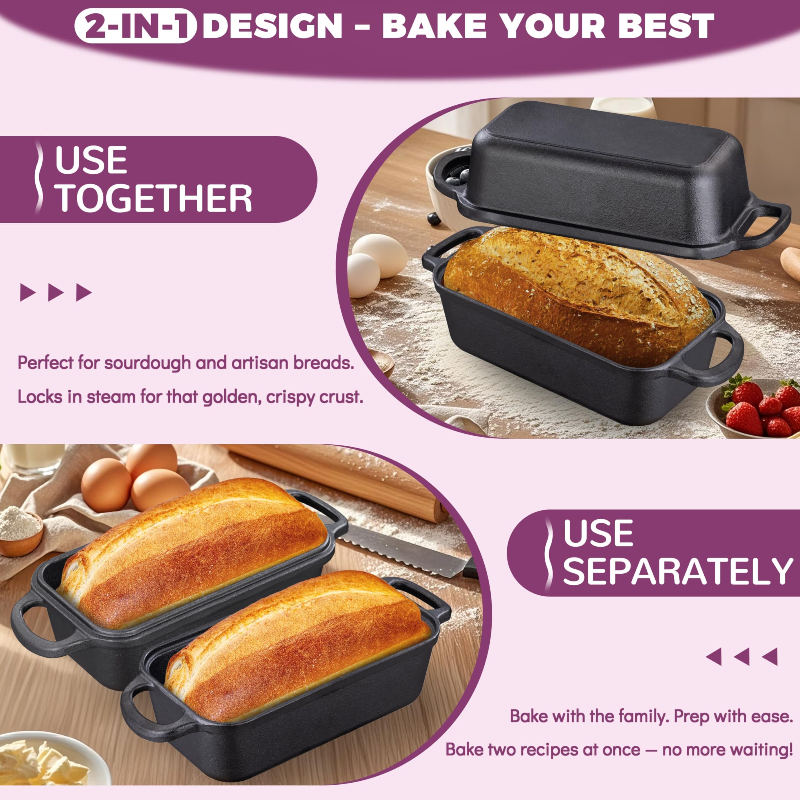 Vanderlume bread pan being cleaned and maintained for longevity.
